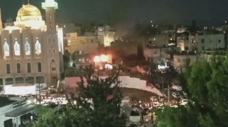 احراق منزل على اثر جريمة القتل في بلدة طرعان